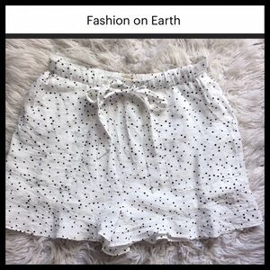 Fashion on Earth Polka Dot High Waist Ruffle Shorts